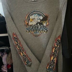 Harley Davidson Sturgis Graphic Long Sleeve Shirt Women’s Large L 73rd Year
